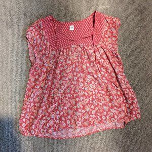 Women's GAP Pink Floral Blouse